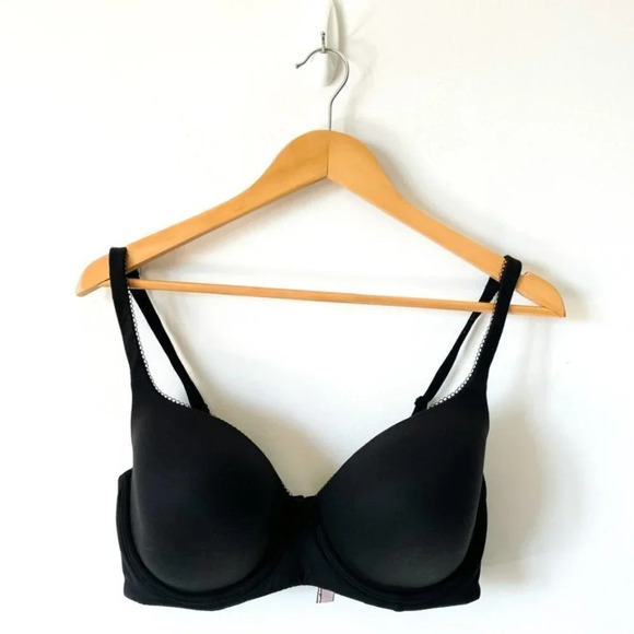 Victoria's Secret Body By Victoria Lined Demi Bra Black Sz 36DD - Picture 2 of 6